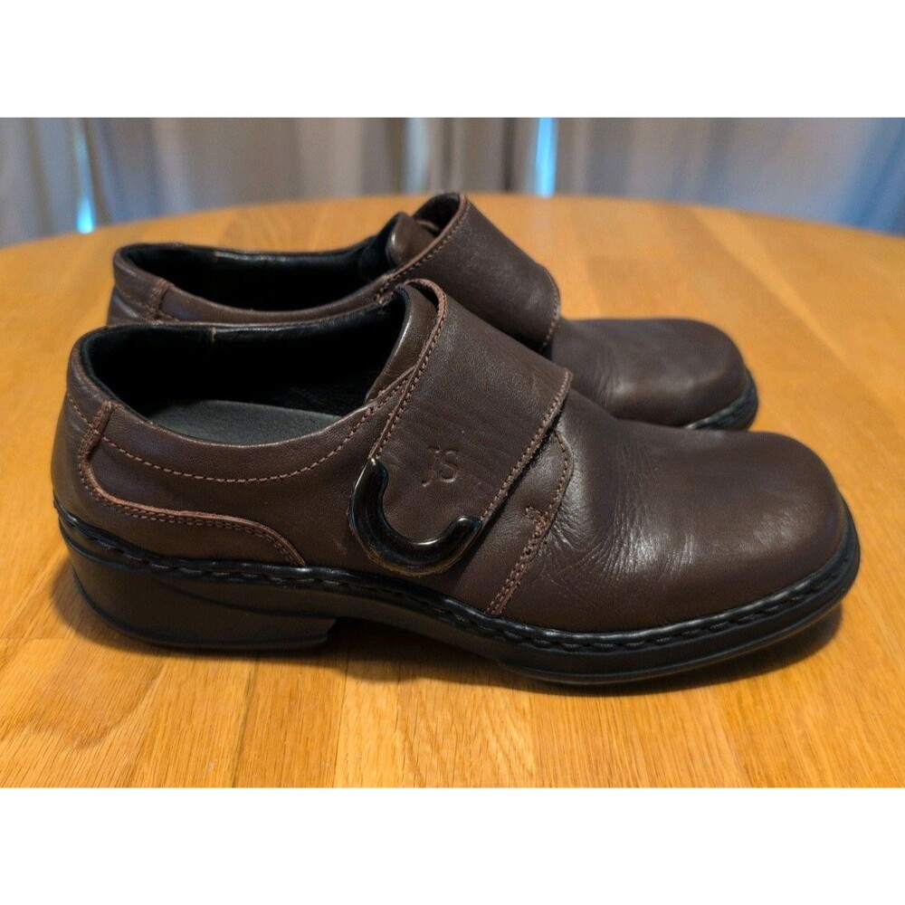 Josef Seibel 'Theresa' Brown Leather Monk Strap Oxfords Loafer EUR 38 -US 7.5